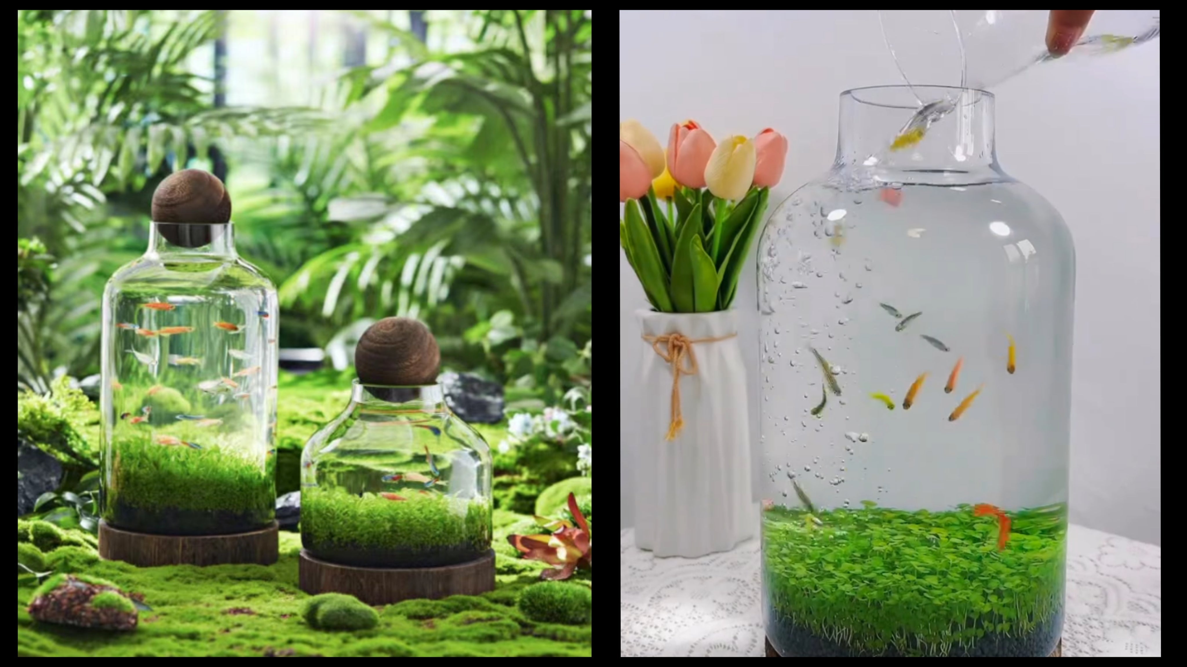 Drifting Bottle Ecological Aquatic Grass Tank