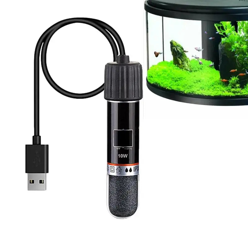 Picture of Mini Submersible Aquarium Heater with USB & Constant Temperature ...
