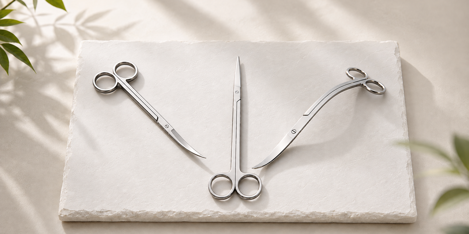 Aquascaping scissors comparison featuring professional stainless steel straight, curved, and wave aquatic plant trimming tools.