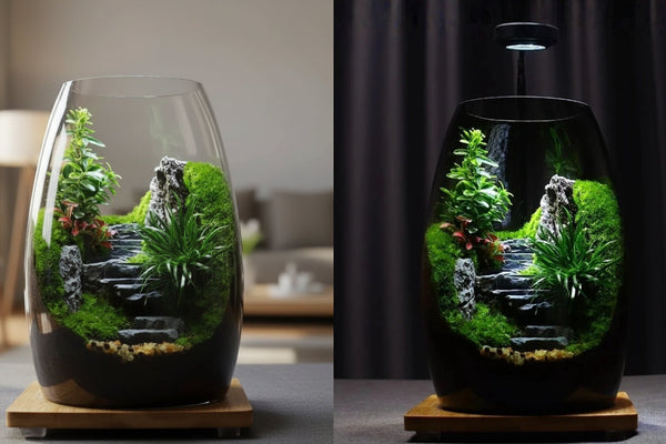 Green Hills - Moss Microlandscape [Including Internal Plants + Decoration]