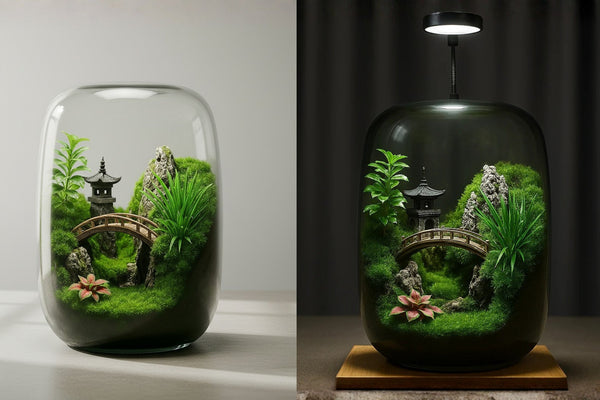 Pavilions Moss Microecological Landscape [Including Internal Plants + Decoration]