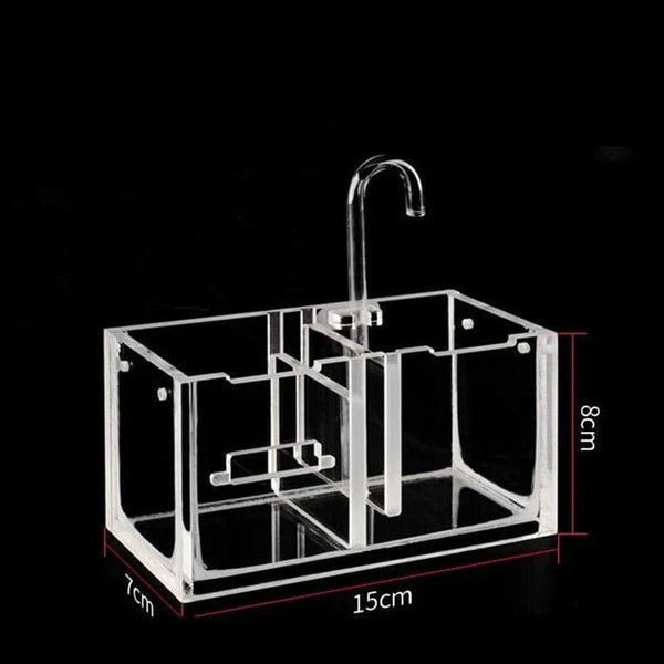 3-in-1 Transparent Acrylic Aquarium Filter Box External Hanging Water Purifier