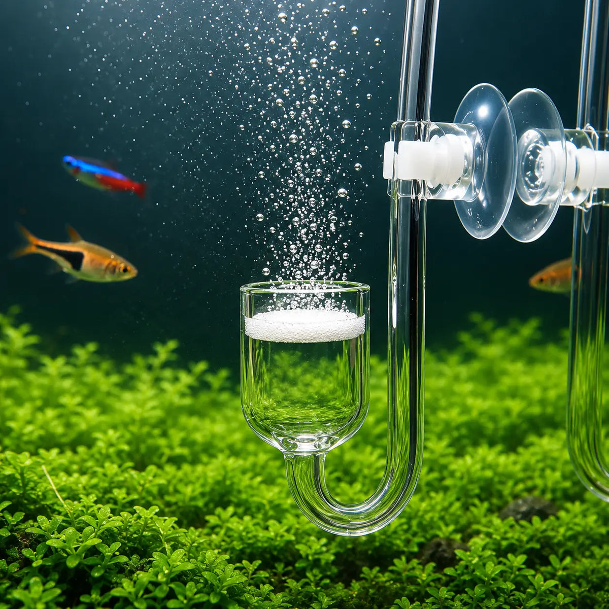 4-in-1 Aquarium CO2 Diffuser Set — Complete Planted Tank Starter Kit