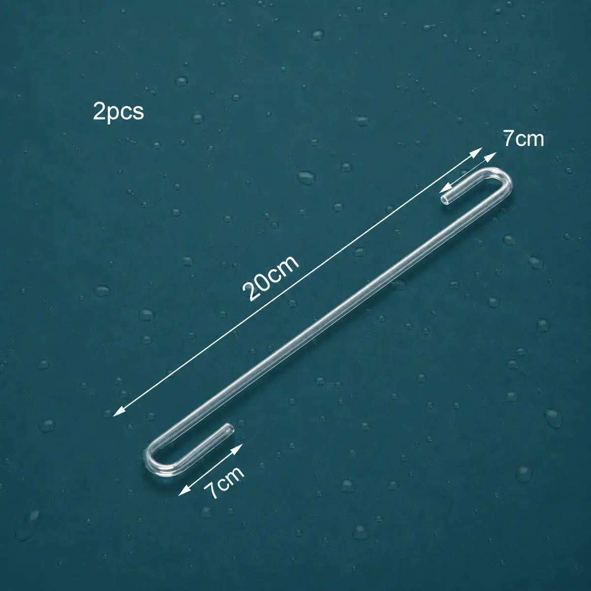 4mm Acrylic Aquarium Tube Connectors 2pcs — Straight, U, V, S Shape