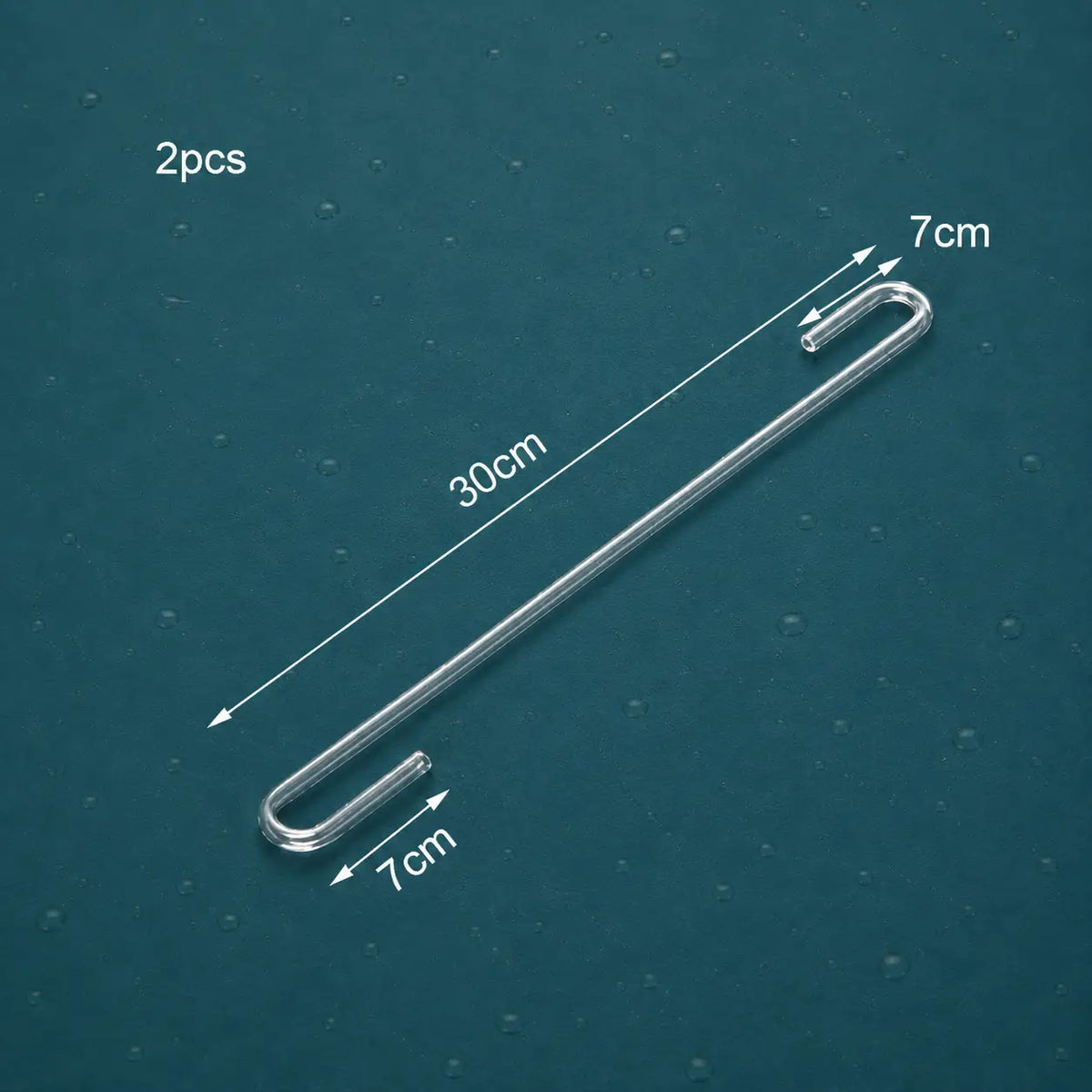 4mm Acrylic Aquarium Tube Connectors 2pcs — Straight, U, V, S Shape