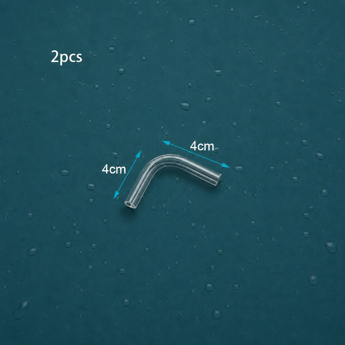 4mm Acrylic Aquarium Tube Connectors 2pcs — Straight, U, V, S Shape