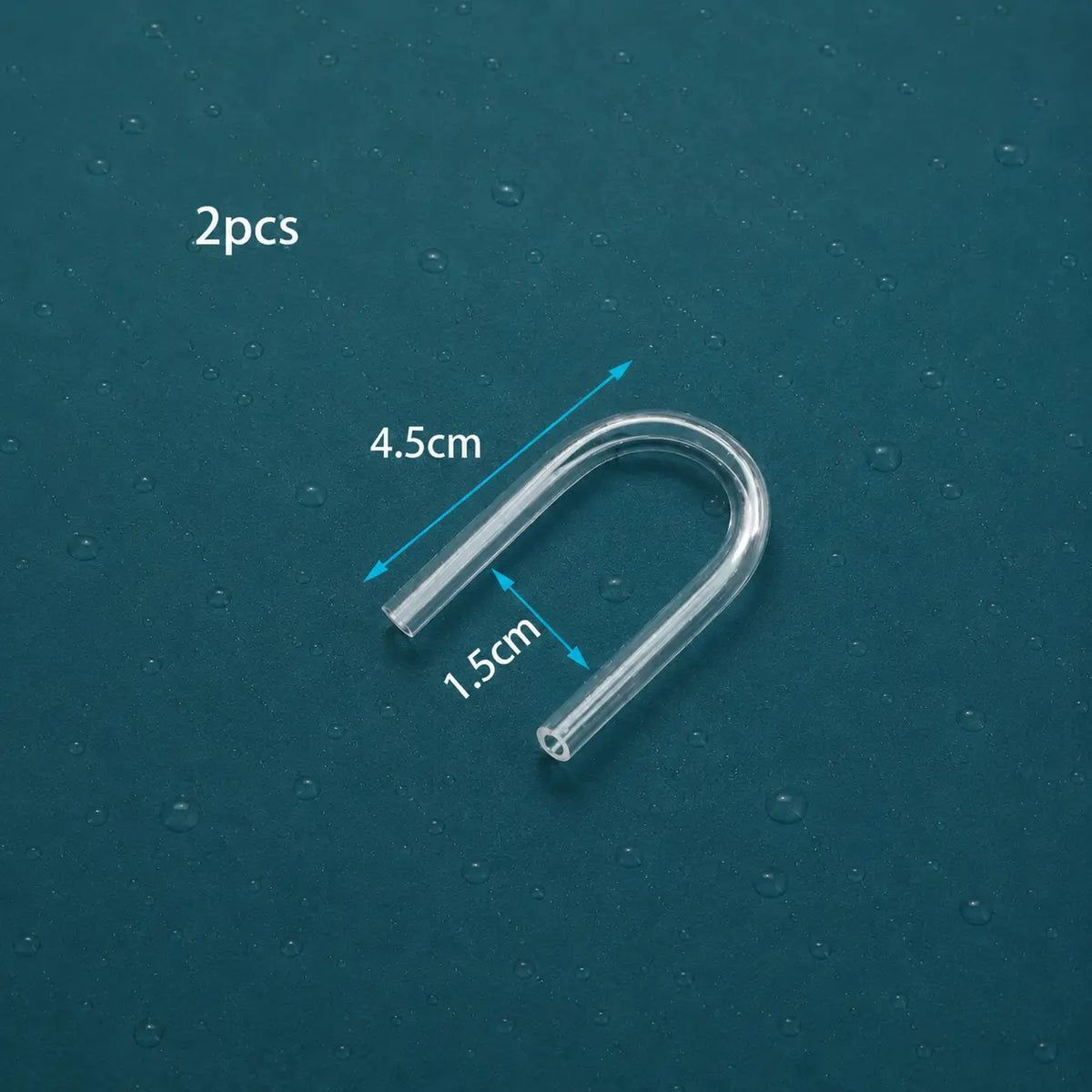 4mm Acrylic Aquarium Tube Connectors 2pcs — Straight, U, V, S Shape