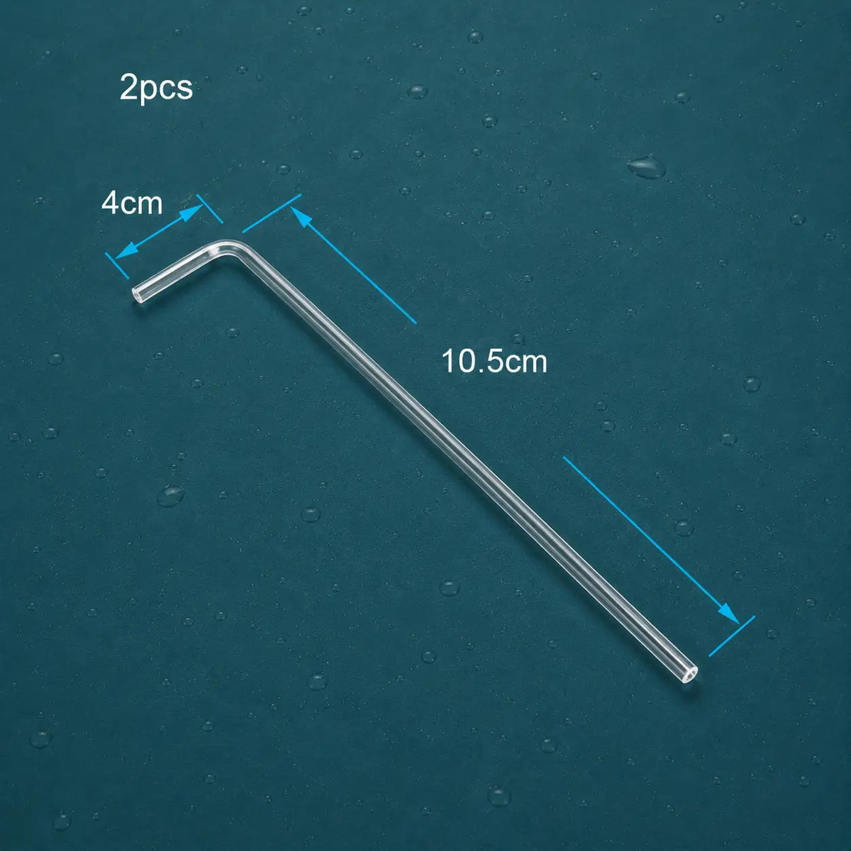 4mm Acrylic Aquarium Tube Connectors 2pcs — Straight, U, V, S Shape