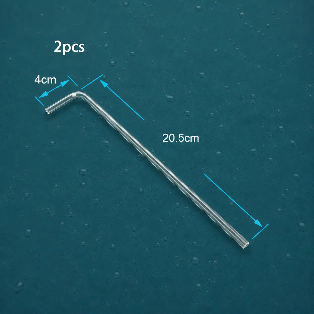 4mm Acrylic Aquarium Tube Connectors 2pcs — Straight, U, V, S Shape