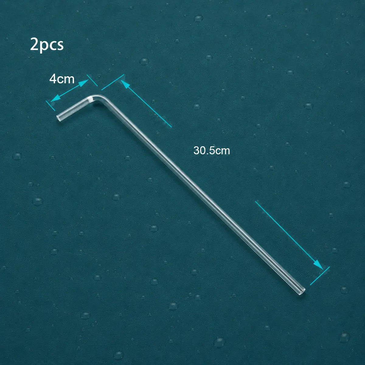 4mm Acrylic Aquarium Tube Connectors 2pcs — Straight, U, V, S Shape