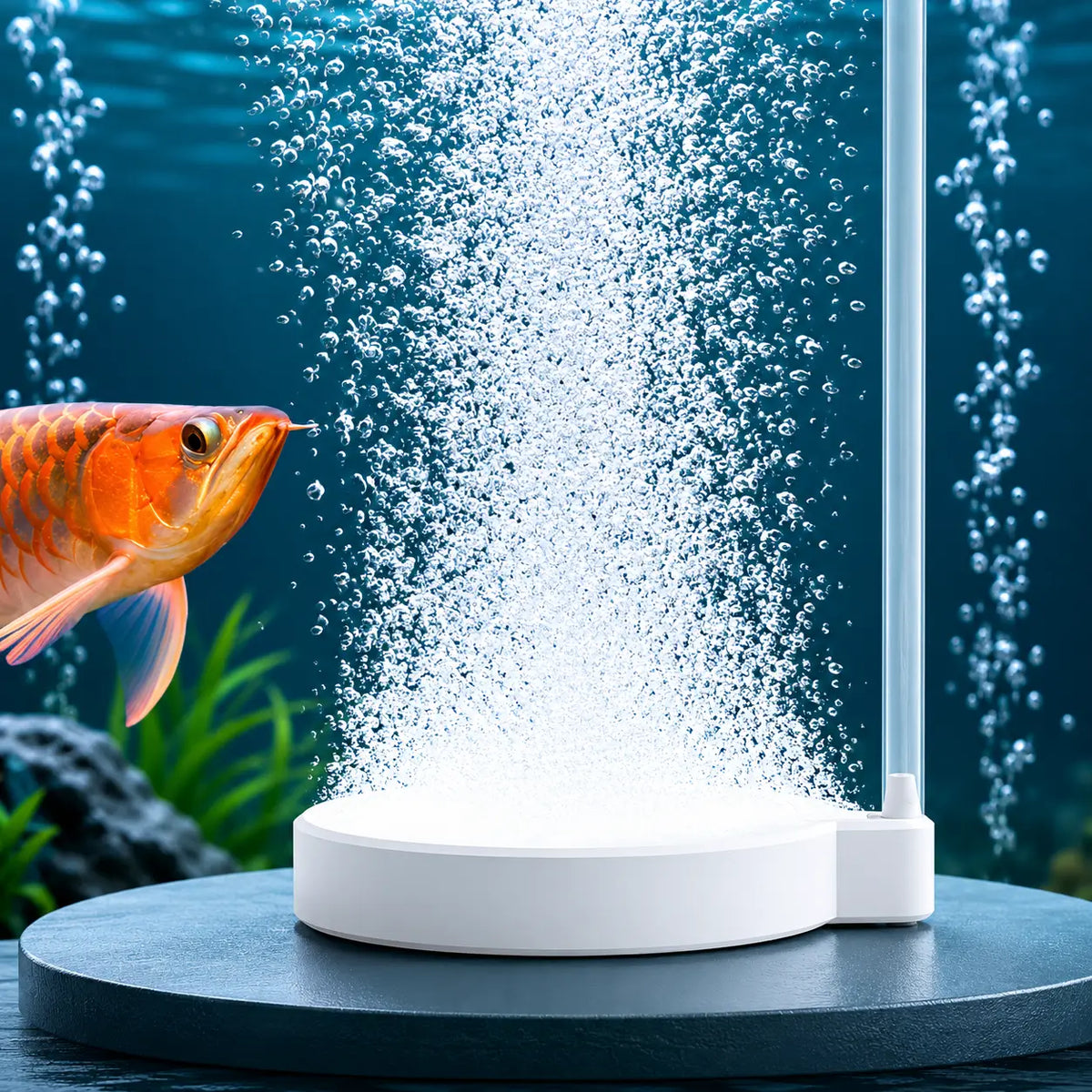 Aquarium Air Stone 35/50/80mm — Fish Tank Oxygen Aerator Diffuser