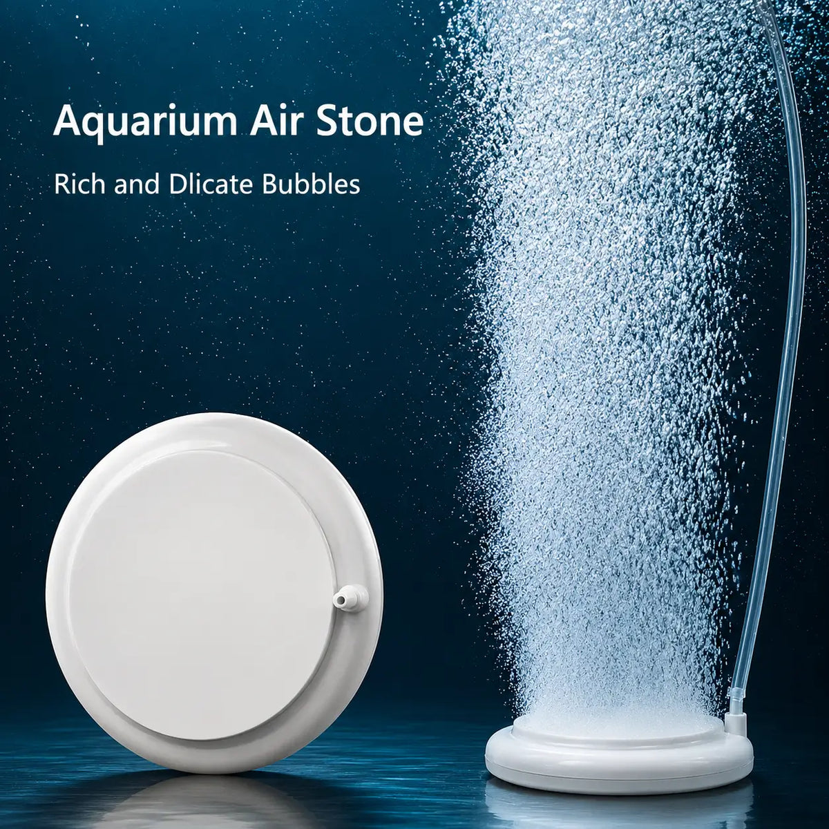 Aquarium Air Stone 35/50/80mm — Fish Tank Oxygen Aerator Diffuser