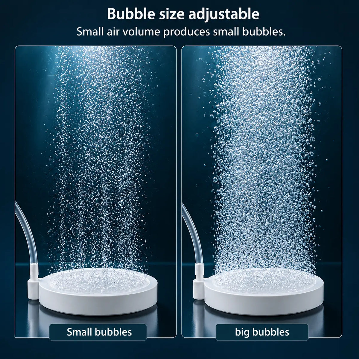 Aquarium Air Stone 35/50/80mm — Fish Tank Oxygen Aerator Diffuser