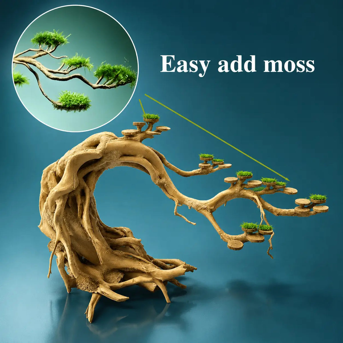 Aquarium Driftwood Bonsai Tree — Natural Hardscape for Aquascaping
