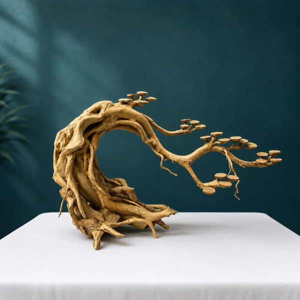 Aquarium Driftwood Bonsai Tree — Natural Hardscape for Aquascaping