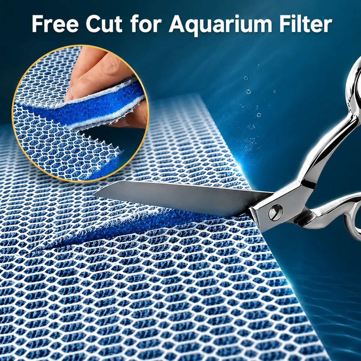 Aquarium Filter Cotton 8D 30x40cm — High-Density Sponge Filter Pad