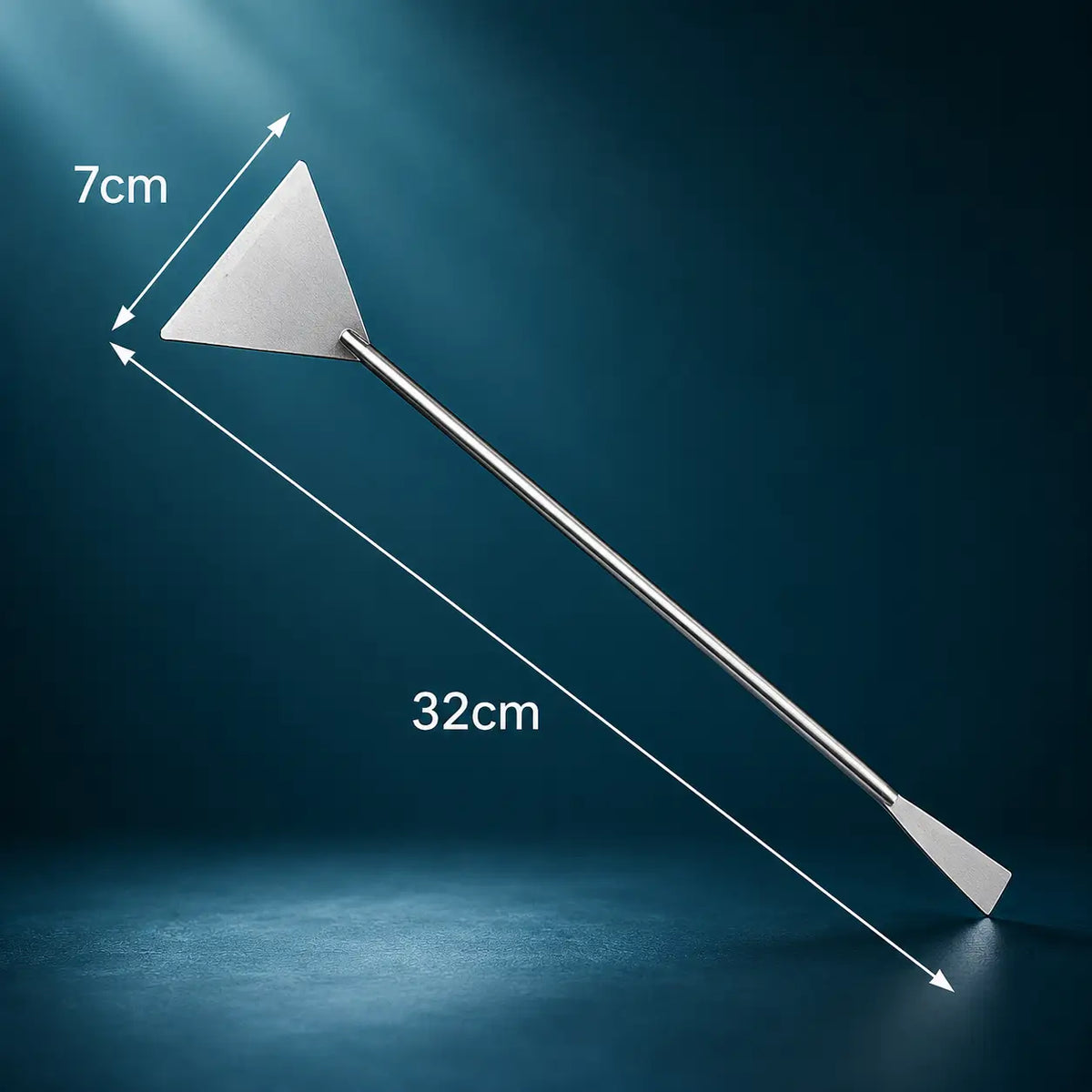 Aquarium Flat Sand Shovel — Stainless Steel Aquascaping Substrate Tool