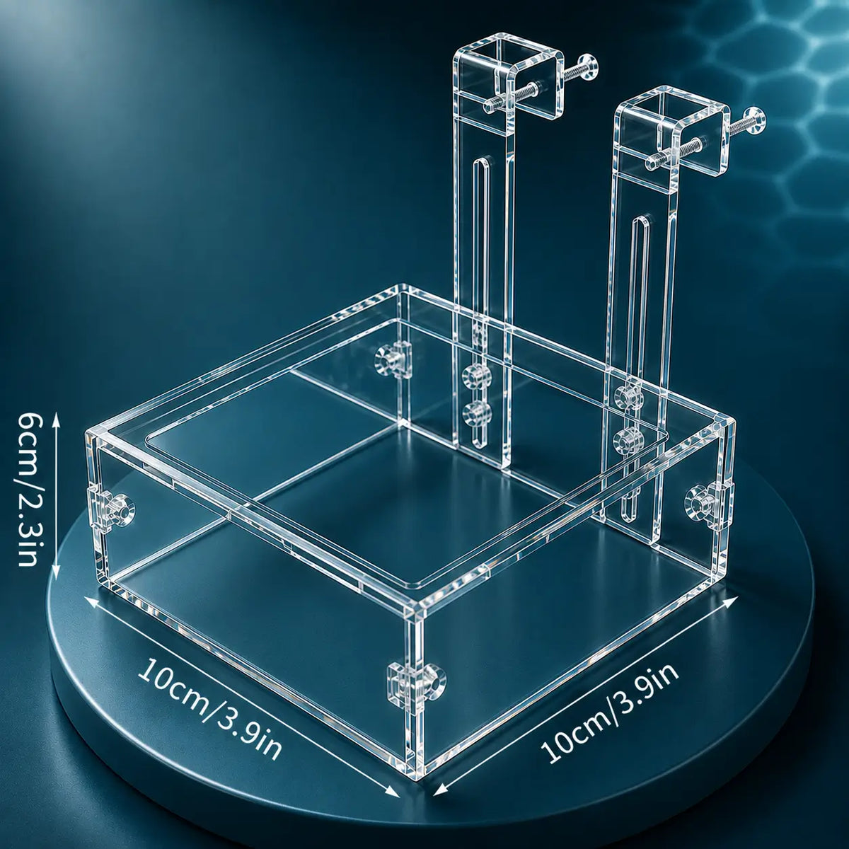 Aquarium Shrimp Feeder & Breeding Isolation Box — Clear Acrylic