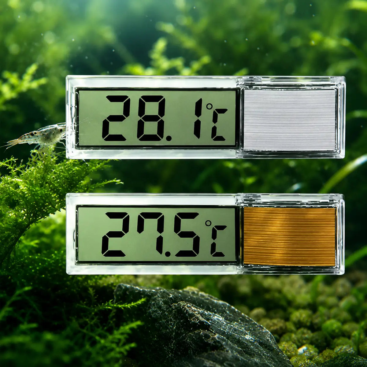 Aquarium Thermometer 3D Stick-On — Waterproof Fish Tank Monitor