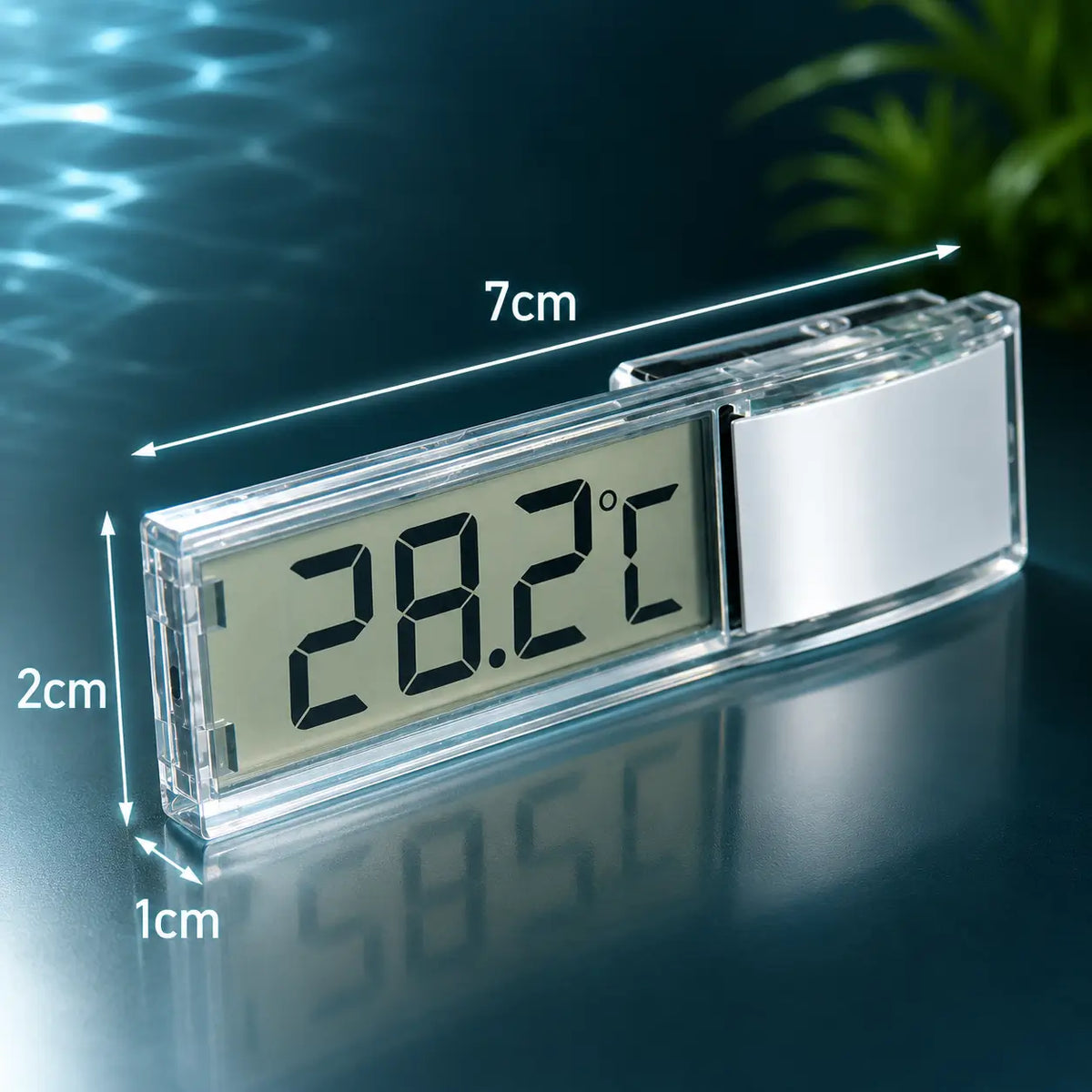 Aquarium Thermometer 3D Stick-On — Waterproof Fish Tank Monitor