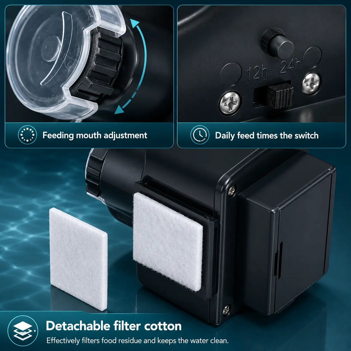 Automatic Fish Feeder for Aquarium with Timer & Adjustable Settings