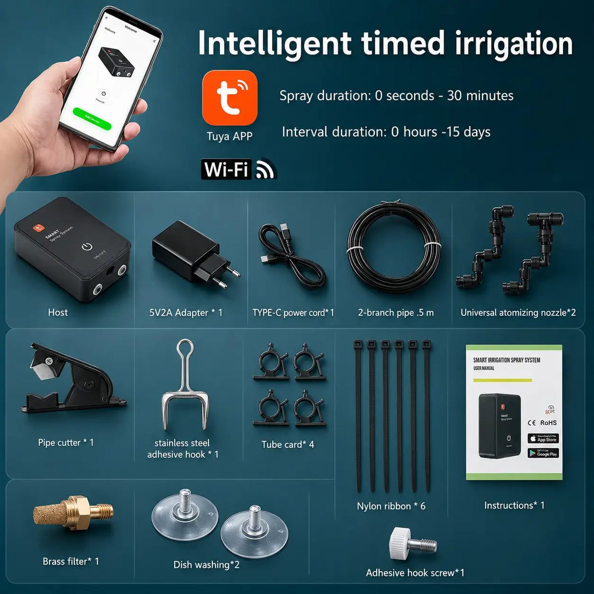 Automatic Misting System for Terrariums & Reptile Tanks with Timer