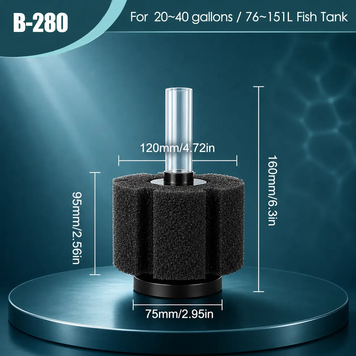 Biochemical Sponge Filter for Aquarium — Bio & Mechanical (FA011)