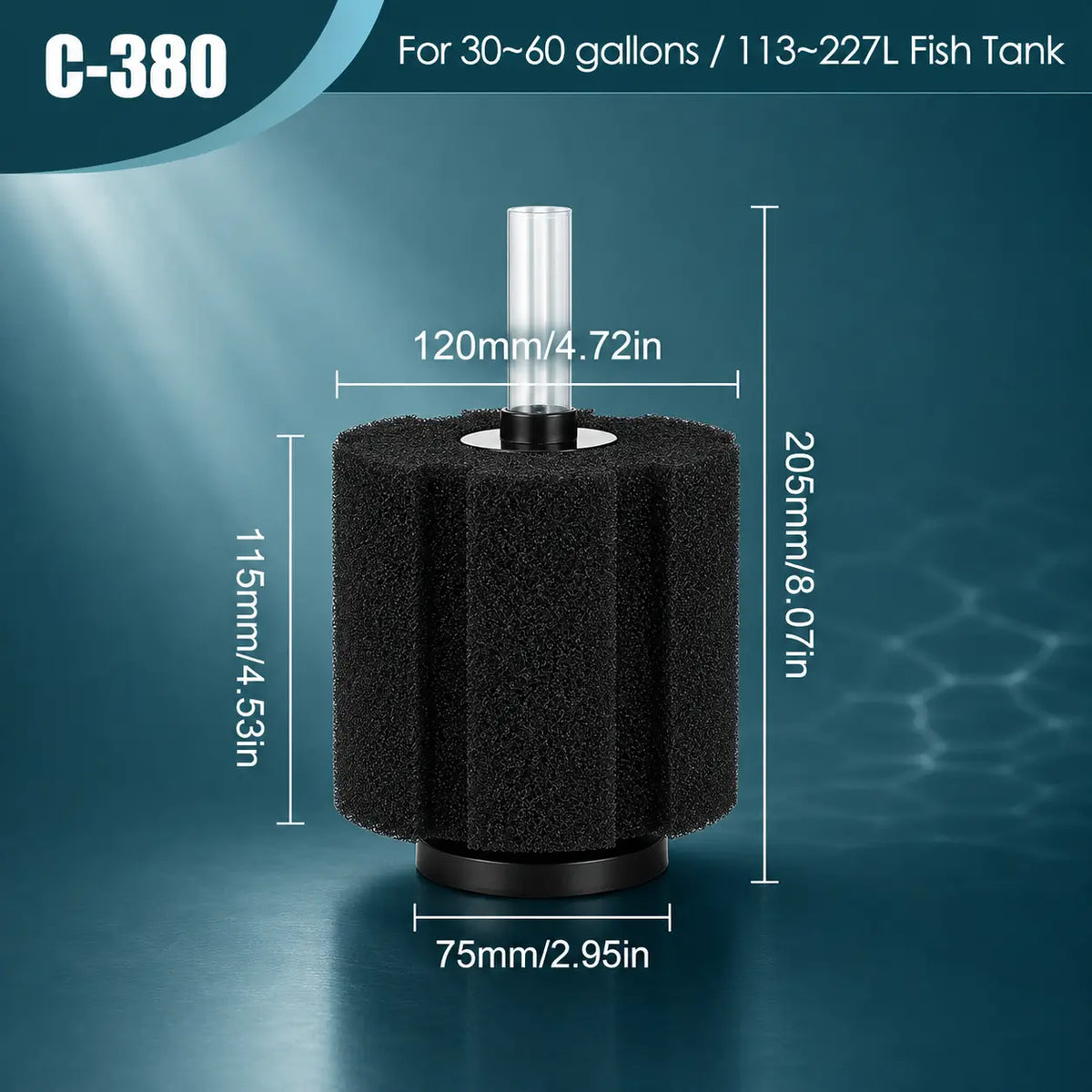 Biochemical Sponge Filter for Aquarium — Bio & Mechanical (FA011)