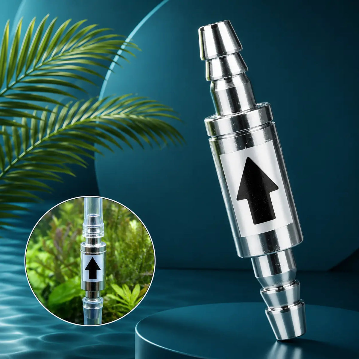 CO2 Check Valve 4mm Stainless Steel — Non-Return, Planted Aquarium
