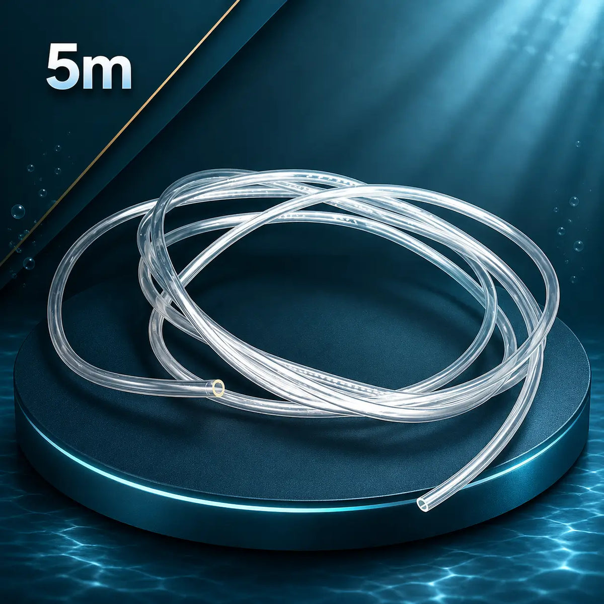 CO2 Proof Tubing 4x6mm, 2m & 5m — Clear Hose for Planted Aquarium
