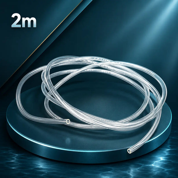 CO2 Proof Tubing 4x6mm, 2m & 5m — Clear Hose for Planted Aquarium