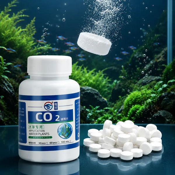 CO2 Tablets for Aquarium Plants 60pcs — Carbon Dioxide for Fish Tank