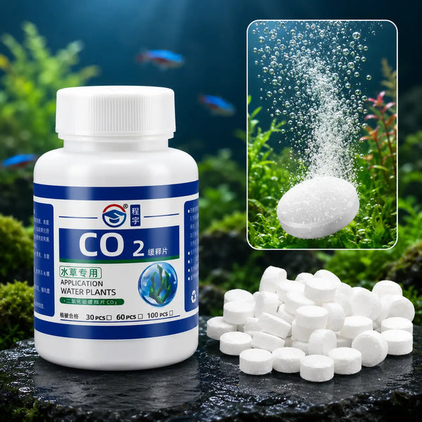 CO2 Tablets for Aquarium Plants 60pcs — Carbon Dioxide for Fish Tank