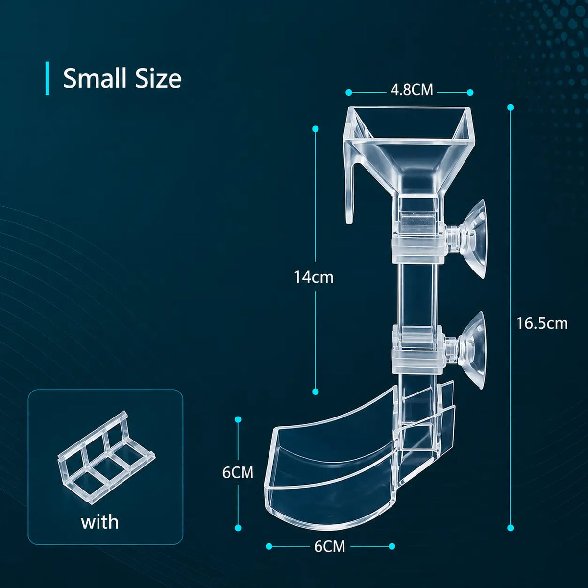 Clear Acrylic Aquarium Feeding Tube Set — 3 Sizes for Fish & Shrimp