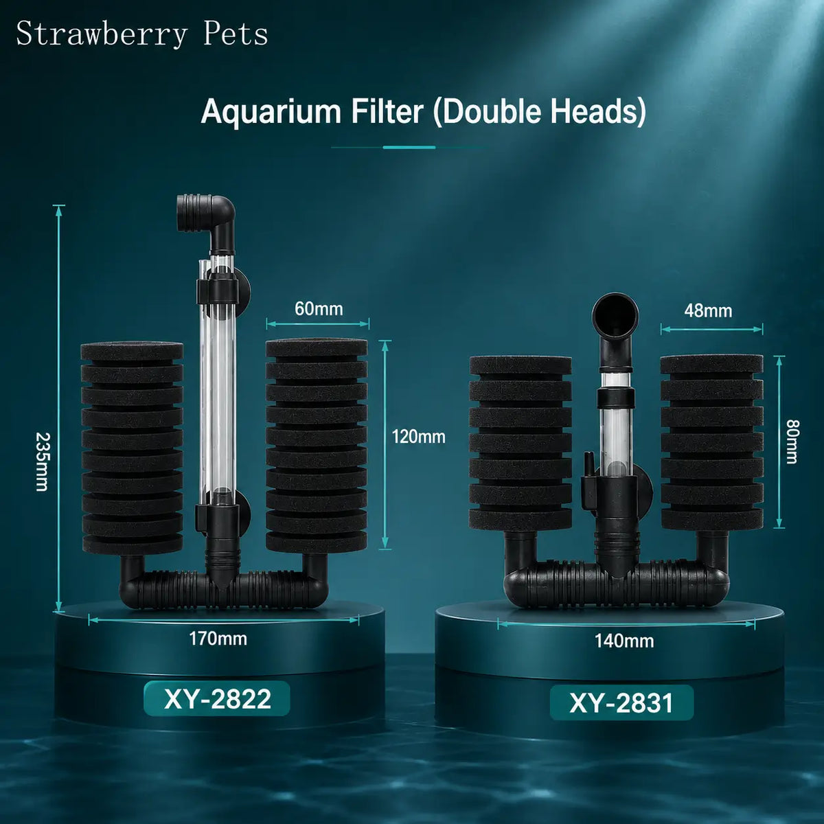 Compact Bio Sponge Filter with Air Pump Skimmer for Aquarium