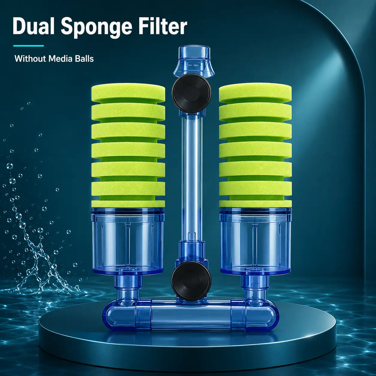 Compact Bio Sponge Filter with Air Pump Skimmer for Aquarium