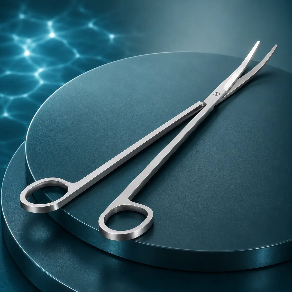 Curved Aquascaping Scissors — Stainless Steel Plant Trimming Tool