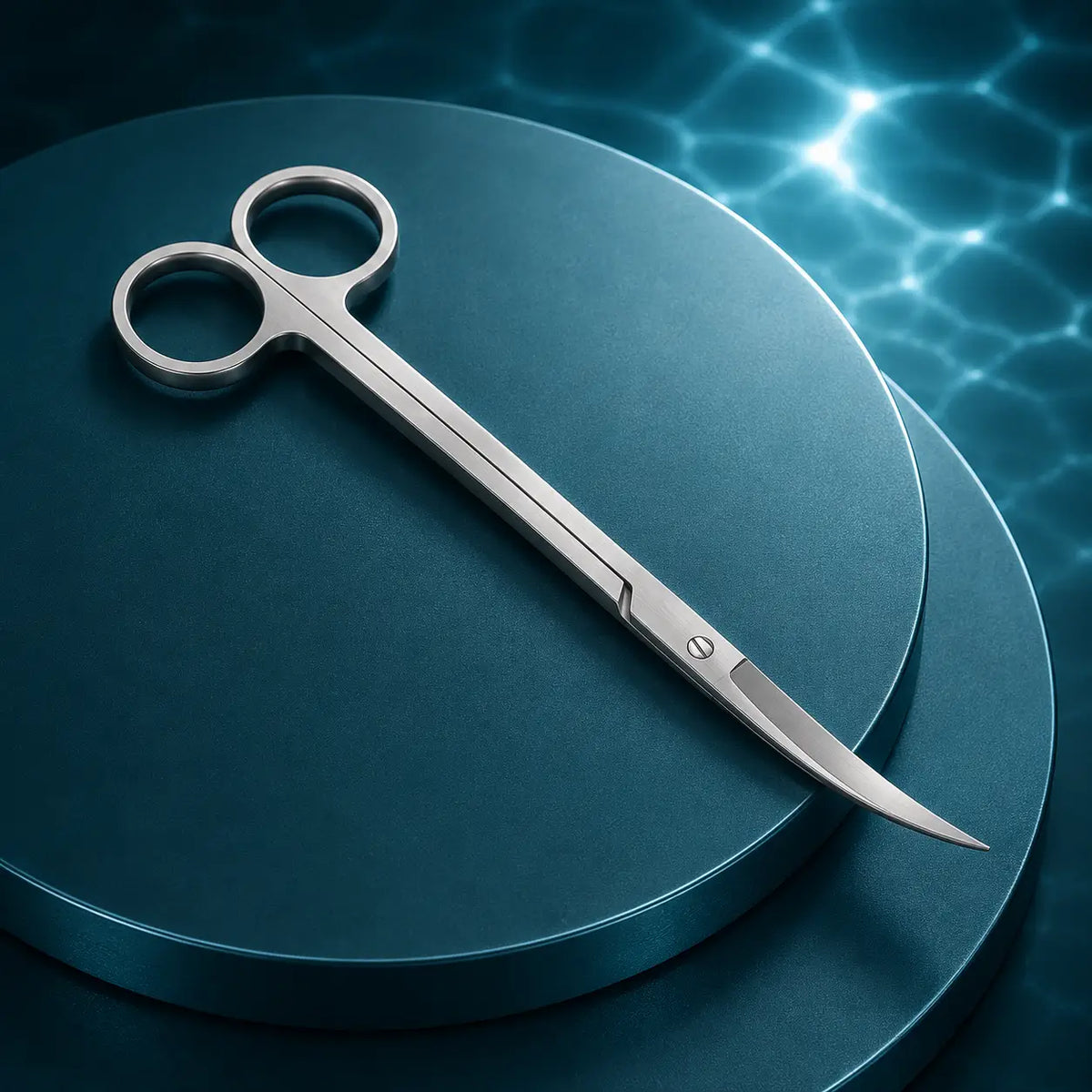 Curved Aquascaping Scissors — Stainless Steel Plant Trimming Tool