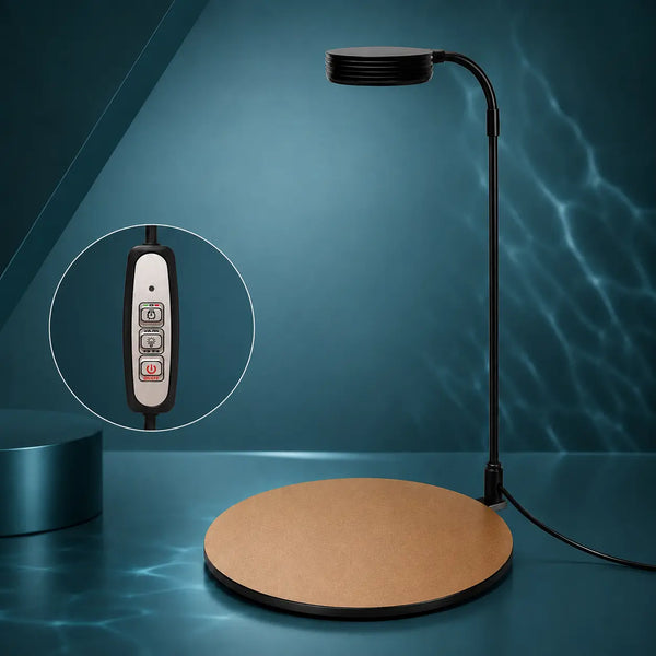 Dimmable LED Aquarium Light with Timer & USB Plug — Black
