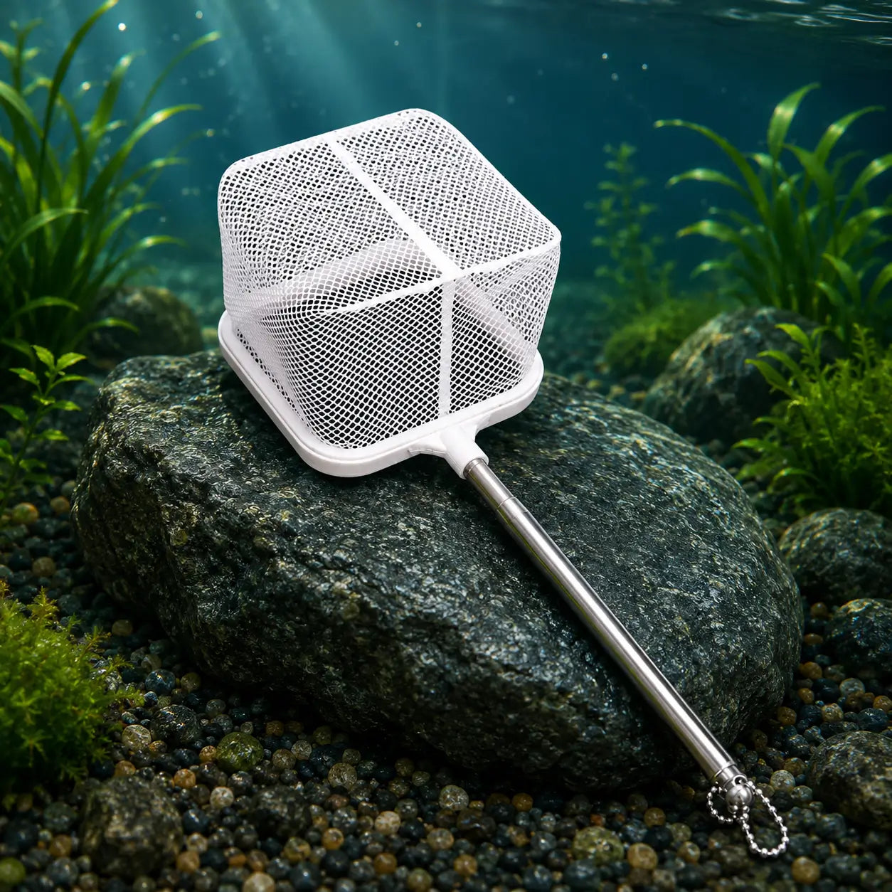 Extendable Square Aquarium Fish Net with Suction Cup – PlantedPro
