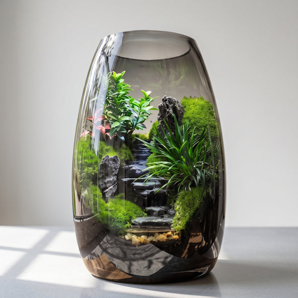 Green Hills - Moss Microlandscape [Including Internal Plants + Decoration]