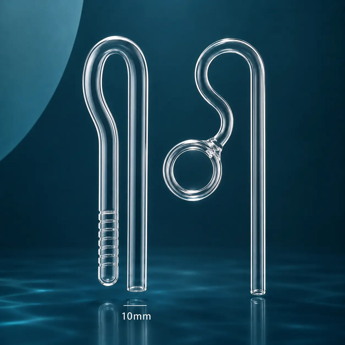 Glass Lily Pipe Inflow & Outflow with Surface Skimmer for Aquarium