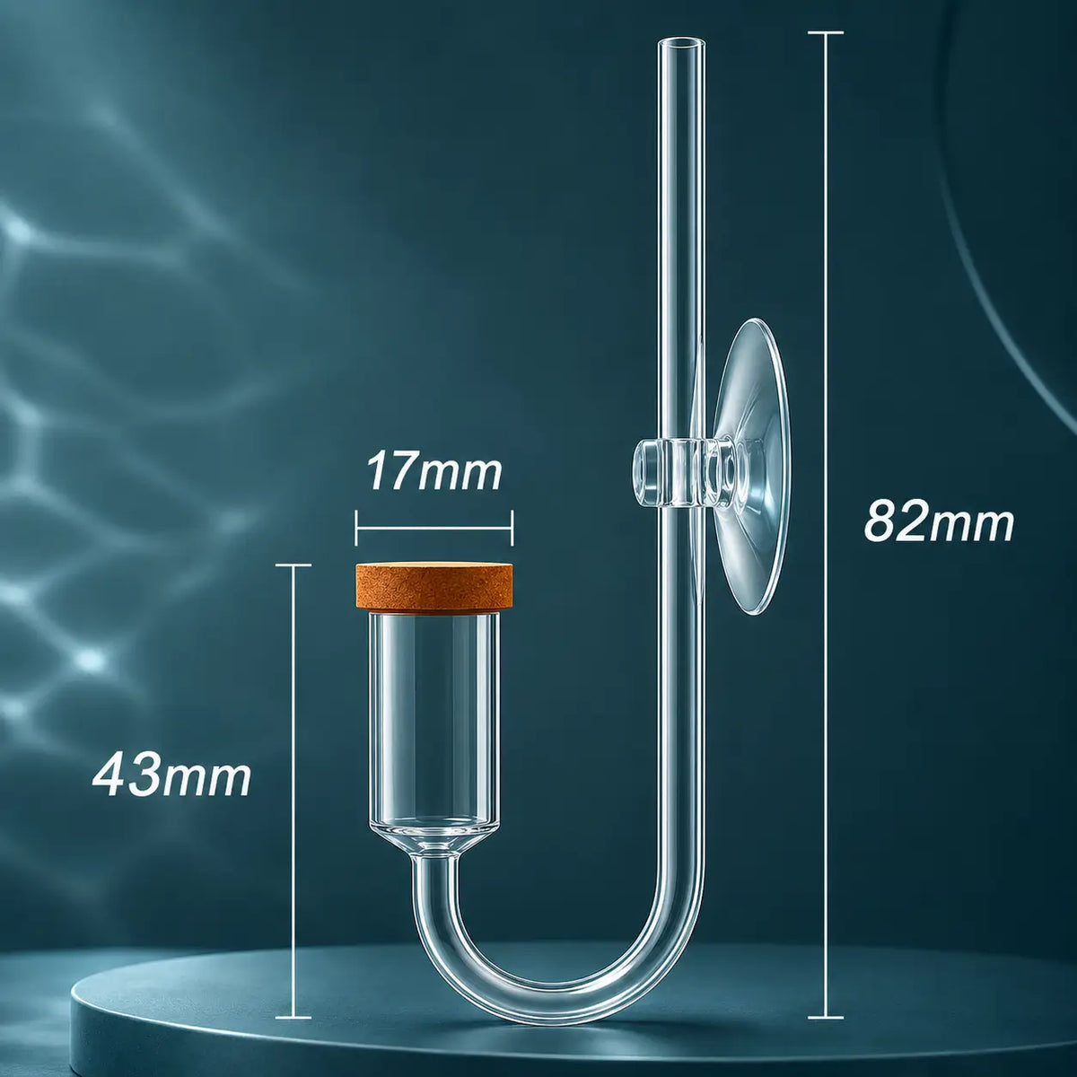Glass Neo CO2 Diffuser for Planted Aquarium — Fine Mist (S/M/L)