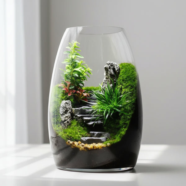 Green Hills - Moss Microlandscape [Including Internal Plants + Decoration]