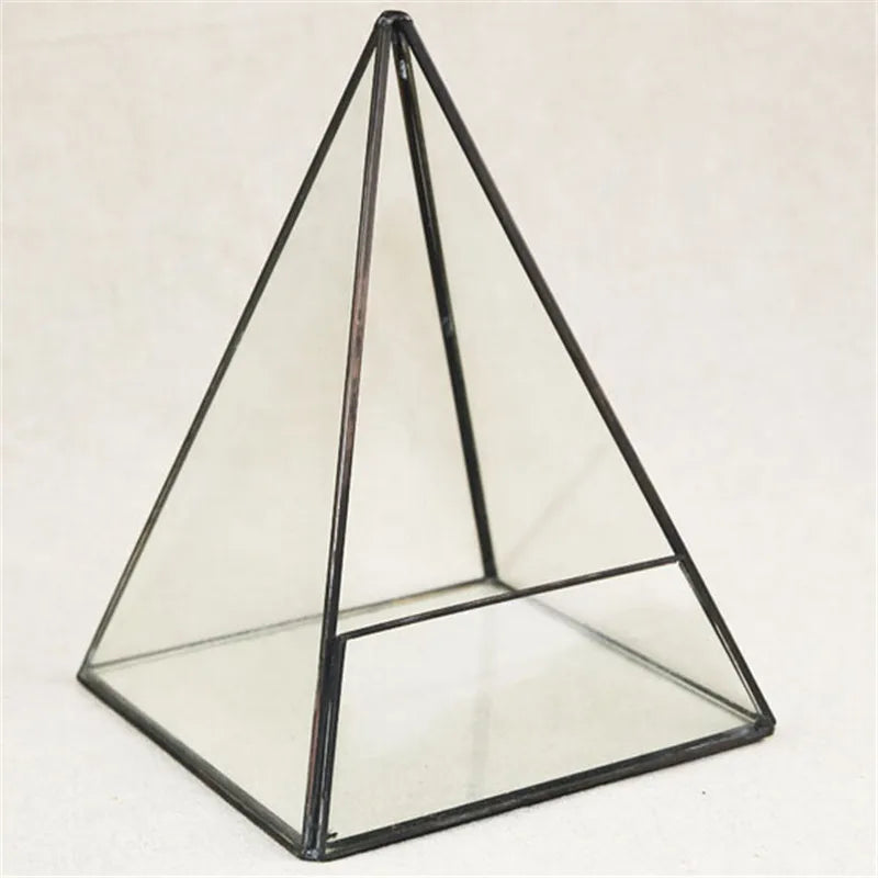 Pyramid Glass Terrarium: Succulent Container - PlantedPro