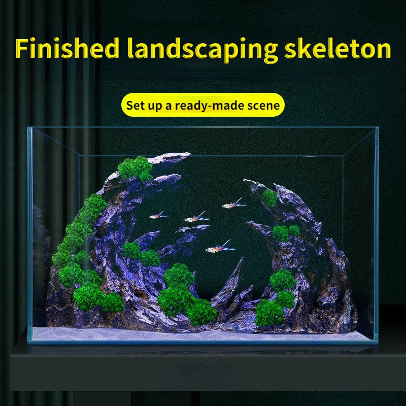 Building Block Skeleton Landscaping for Aquarium: Dragon Stone Simulation - PlantedPro