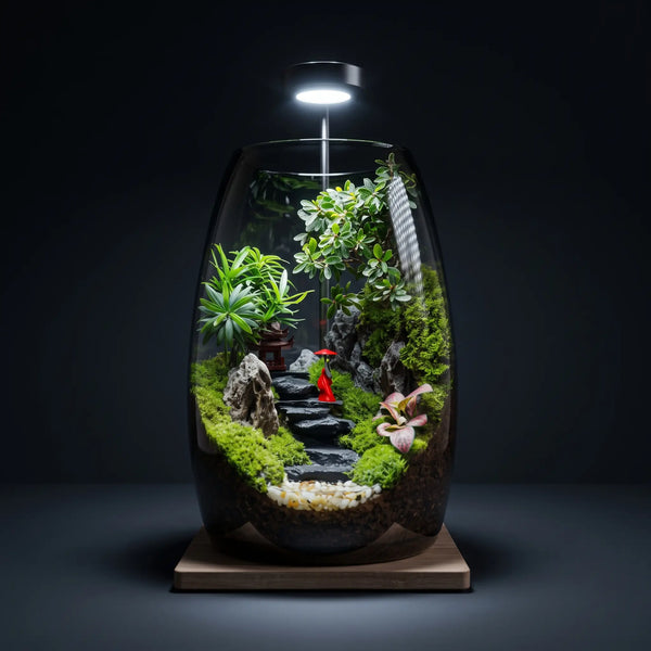 Kyoto Zen Moss Micro-Landscape [Including Internal Plants + Decoration]