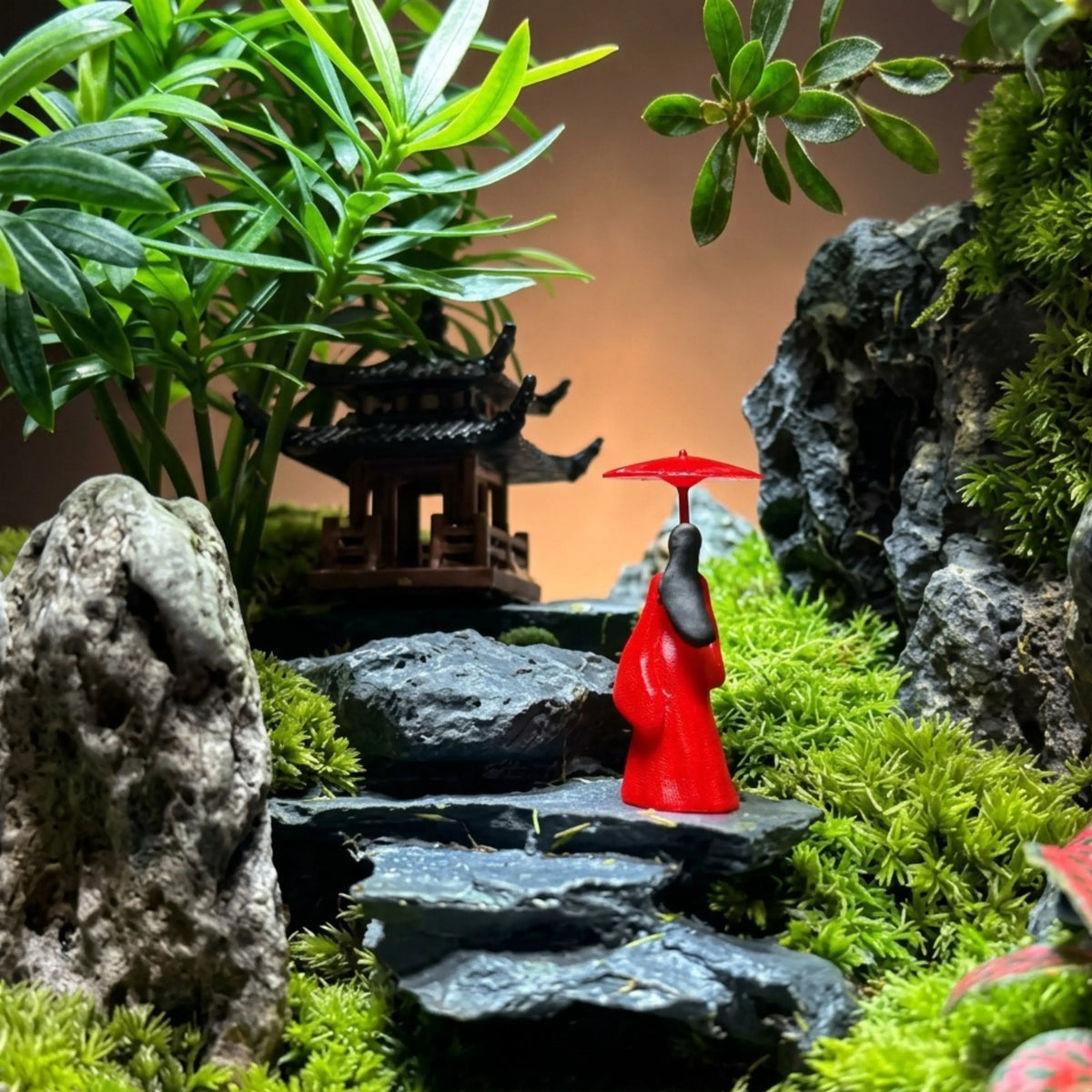 Kyoto Zen Moss Micro-Landscape [Including Internal Plants + Decoration]