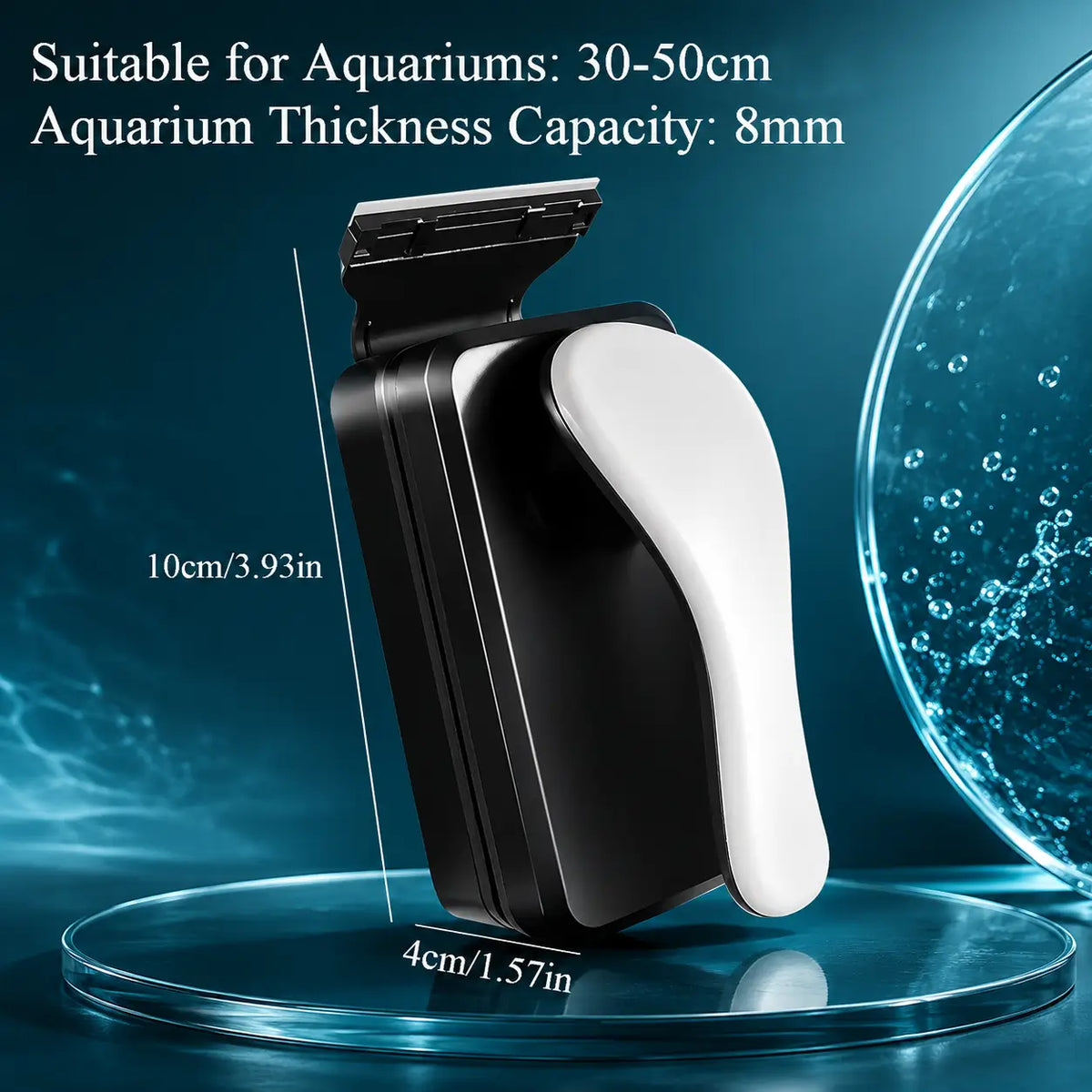 Magnetic Aquarium Glass Cleaner — Scratch-Free Algae Scraper