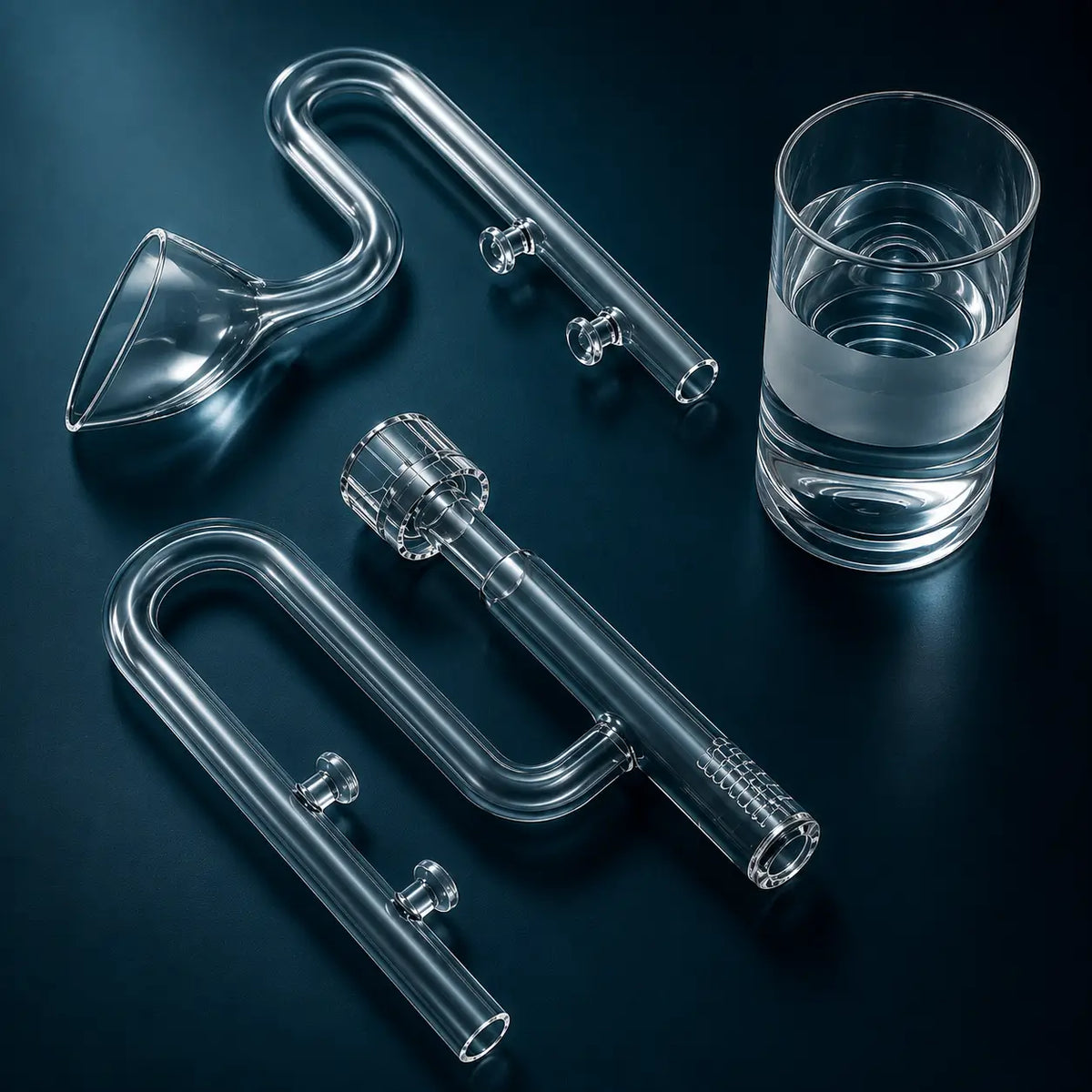 Mini Glass Lily Pipe 10/13/17mm — Aquarium Filter Inflow & Outflow